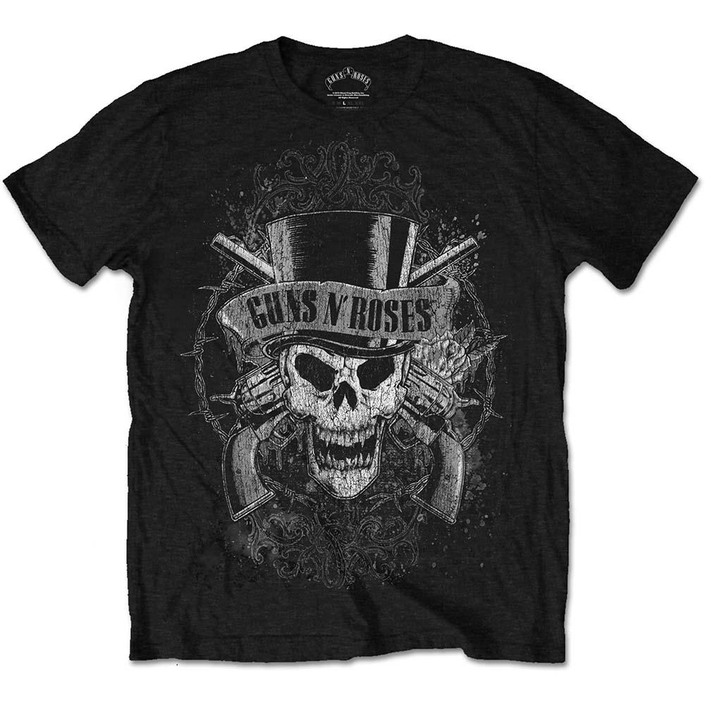 Guns N' Roses - Faded Skull Herren TShirt - Schwarz